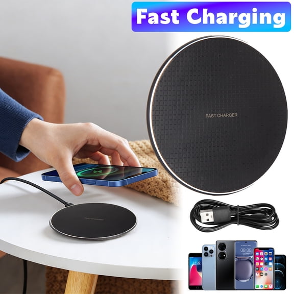 Dazone Qi Wireless Fast Charger iPhone 11/11 Pro/11 Pro Max/XS Samsung Galaxy S10/S9/S8