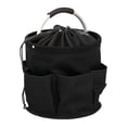 thumbnail image 2 of Cesta de picnic plegable de tela Oxford con bolsillos, organizador de herramientas, bolsa de herramientas de jardín para parques temáticos, camping y Negro, 2 of 8