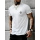 thumbnail image 1 of Peach Heart Graphic Men's Short Sleeve T-shirt, Comfy Stretchy Trendy Tees For Summer, Casual Daily Style Fashion Clothing, Casual Sporty Tee, Comfy Tee, 1 of 4