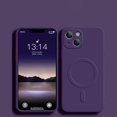 thumbnail image 1 of For Magsafe Magnetic Wireless Charge Case For iPhone 14 13 12 11 15 Pro Max Mini XR X S 7 8 Plus Soft Liquid Silicone Back Cover, 1 of 7