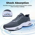 thumbnail image 3 of AHUSIR Men's Tennis Running Shoes Breathable Athletic Training Walking Sneakers for Gym Jogging Sports US 7-13, 3 of 9