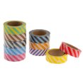 thumbnail image 3 of 20xRollos 10m de Cintas de Diseño Rayas y Puntos Papel Cinta Adhesiva Accesorios para Decoración DIY Scrapbooking Multicolor Sunnimix Cinta de papel, 3 of 8
