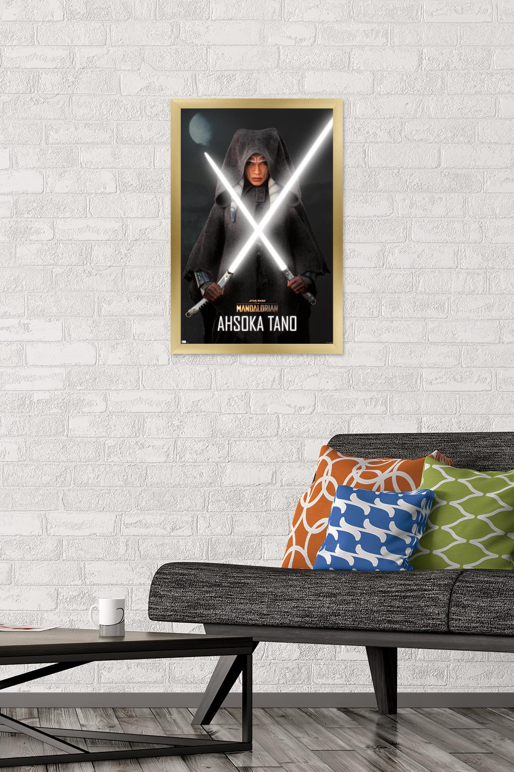 Star Wars The Mandalorian Season 2 - Ahsoka Lightsabers Wall Poster, 14.725" x 22.375", Framed - image 2 of 5