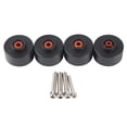thumbnail image 3 of Rear Fork Wheel Frame Slider, 4pcs Orange Black Practical Fork Wheel Falling Protectors CNC Aluminum Alloy Solid  For Motorcycles, 3 of 8