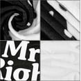 thumbnail image 2 of LHSHID Mr. Right Mrs. Always Right Blanket Wedding Engagement Gifts for Husband Wife Newlywed Couples Bride Groom Anniversary Bridal Shower 30"x40", 2 of 7