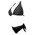 thumbnail image 3 of Traje de Baño Bikini Op para Mujer con Amarre Halter Negro Talla G, 2 Piezas, 3 of 4
