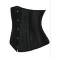 thumbnail image 4 of YouLoveIt Women's Satin Underbust Corset Bustier Waist Training Cincher Plus Size Corsets Women Waist Cincher Shaper 24 Steel-Boned Corsets Shaper, 4 of 8