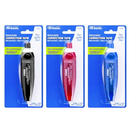 BAZIC Correction Tape Retractable 5 mm x 196" [1634]