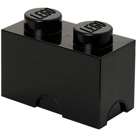 ROOM COPENHAGEN LEGO Storage Brick 2, Black - Walmart.com