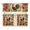 Pumpkin Rooster, variant on Aplkyhs Cherry Blossom Valance Window Curtains Set Small Window Swag and Tiers Privacy Street Window Curtains Thermal Insulated 3 Piece Easy to Install for Laundry Bathroom RV