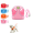 Pink A1, variant on Escape Proof Cat Harness and Leash Set, Breathable Adjustable Vest Harness with Reflective Strip, Soft Secure Walking Gear for Outdoor Travel Camping