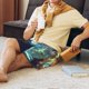thumbnail image 5 of Fotbe Cosmic Cat In Window Pantalones Cortos de Pijama para Hombre, Ropa de Dormir, Pantalones de Pijama Cortos para Hombre-Small, 5 of 6