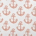 thumbnail image 2 of 20" x 20" Simply Daisy Anchor Pattern Poly Pillow with Zipper, Soft Coral Qty 1, 2 of 3