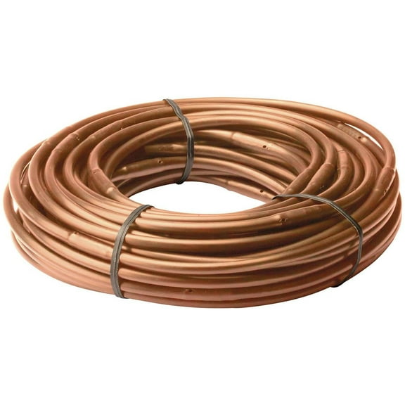 Rain Bird ET256-50S Drip Irrigation Pressure Compensating 1/4" Tubing, 6" Emitter Spacing, Brown
