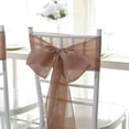 thumbnail image 3 of Efavormart 5 Pack | Dusty Rose Jute Faux Burlap Chair Sashes, Boho Chic Linen Decor - 6"x108", 3 of 10