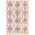thumbnail image 1 of Unique Loom 3153188 Tapis Rectangulaire 8 x 11 Pi. Chindi Treillis, Ivoire, 1 of 1