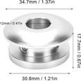 thumbnail image 2 of HUGFEGWE Shift Knob Limiter, Universal Car Shift Knob Boot Retainer Limiter Shifter Shifting Head Buckle Stopper (Silver) CJB91-46200, 2 of 9