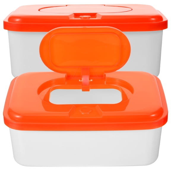 Raindrops  2 Pcs Wipe Box Clear Dispenser Wet Wipes Baby Travel Office