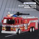 thumbnail image 5 of Modelo de camión de bomberos 1/32, juguete para tirar hacia atrás, coches de simulación de música ligera (coche cisterna de agua) Likrtyny Para estrenar, 5 of 9