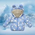 thumbnail image 3 of WOYY Toddler Girls Down Coat Winter Warm Jacket with Cute Animal Print, Sizes 2-3T, 3 of 8