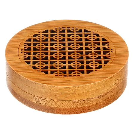 KESYOO Bamboo Incense Burner Holder with Fireproof Cotton Censer Box for Home Yoga Decor