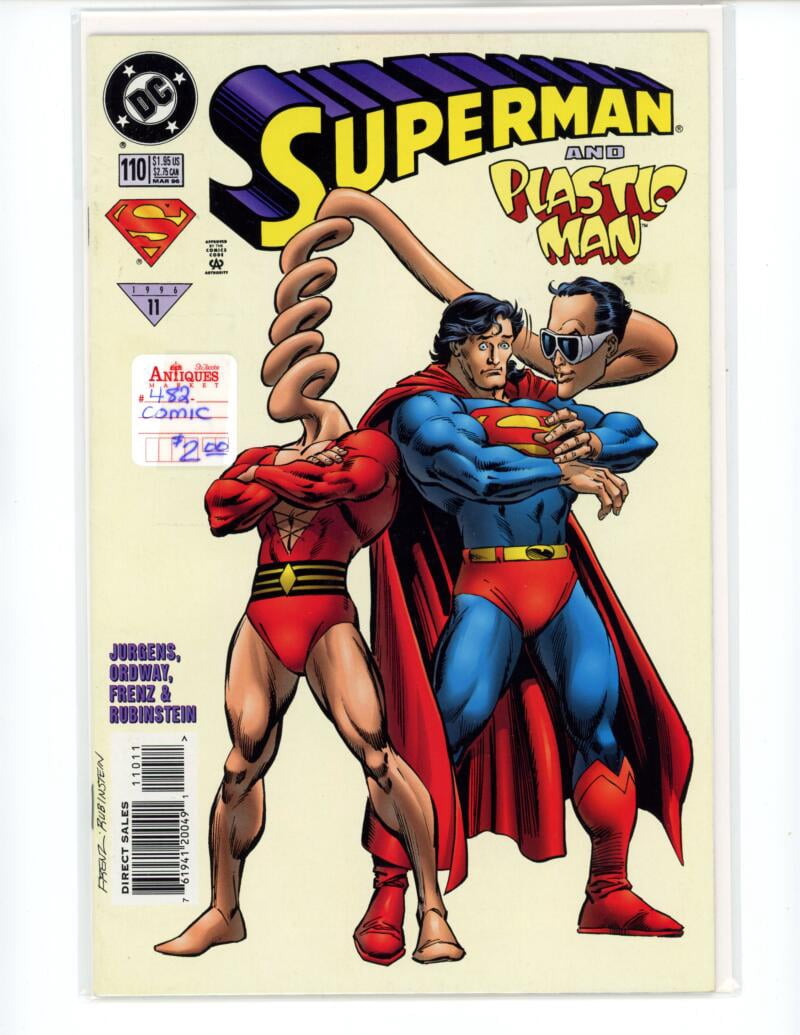 DC Superman and Plastic Man #110 1996 Magazine Comic Book VG -  B13-5