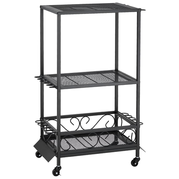 10 Rod Fishing Rod Holder with Wheels, Rack for Garage & Home, Stores Tackle Boxes, Reels & Accessories, Gift for Men