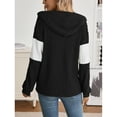 thumbnail image 5 of Cogild Sweaters Cardigans for Womens Zipper Up Striped Color Ribbed Cardigans for Womens Winter Fall Cardigans, 5 of 7