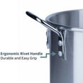 thumbnail image 5 of ARC USA Aluminum Tamale Steamer Pot Stock Pot with Steamer Rack & Steamer Tube Silver 32 Quart, 5 of 6