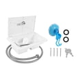 thumbnail image 2 of Miulika Trousse de Boîte de Douche Extérieure pour VR Robinet de Douche Extérieur pour Roulottes de Voyage Blanc, 2 of 9