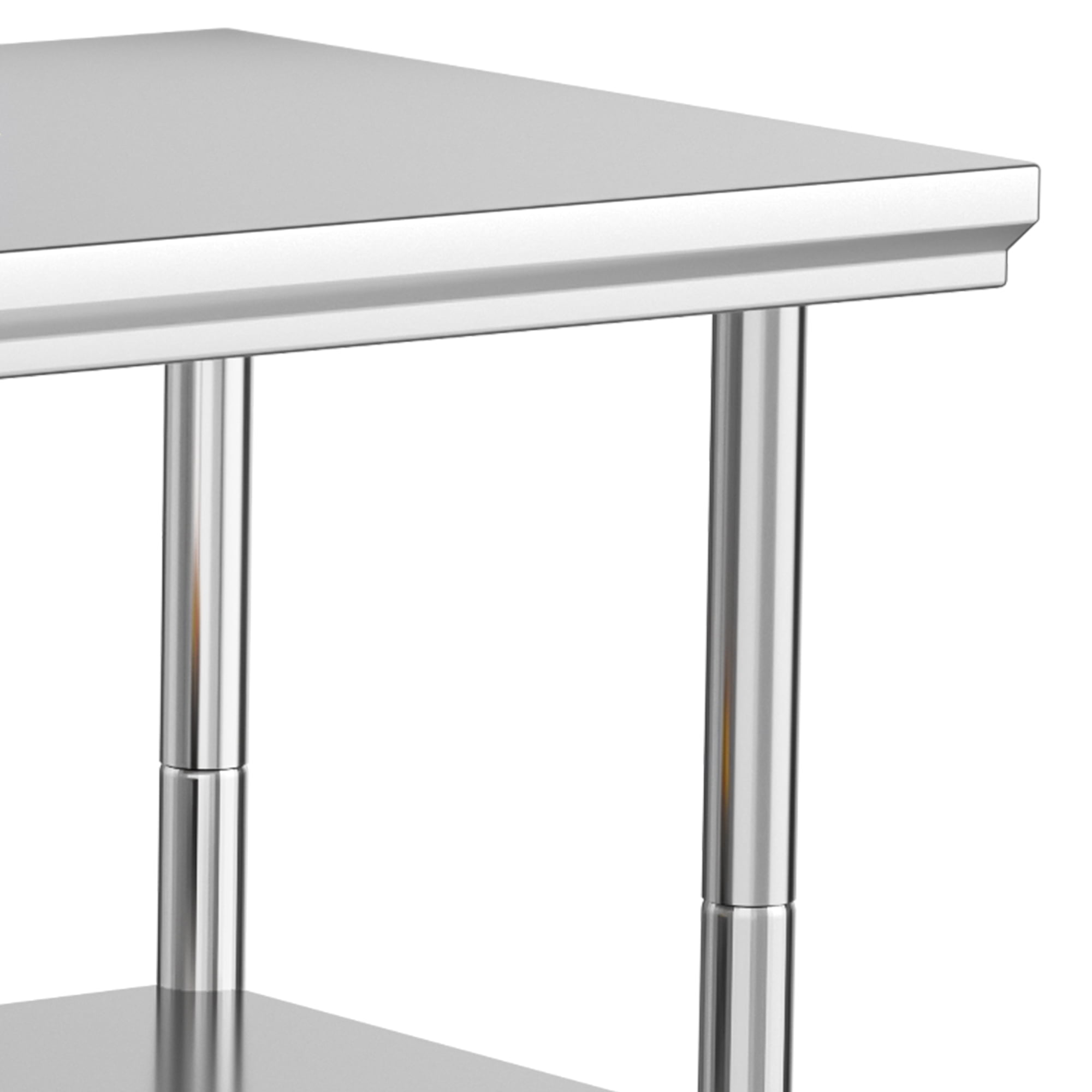 Uforic 330lb Capacity 30" x 24" Stainless Steel Adjustable Workbench for Home & Commercial Use