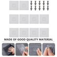 thumbnail image 3 of Adhesive Wall Mount Screw Hooks Punch-Free Self-Adhesive Wall-Mounted Accessories Silver Plastic and Stainless Steel for Wall Mounting 10Pack, 3 of 4