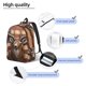 thumbnail image 3 of Balery Deer American Flag Wall Mochila Clásica Impresa Básica para Viaje, Mochila Escolar Resistente al Agua, Mochila de Lona con Correas Ajustables-Medium, 3 of 5