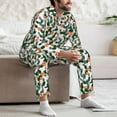 thumbnail image 7 of Naloa Cactuses Men’s Pajamas Set - Long Sleeve Button Down Sleep Shirt and Pajama Bottoms Sleepwear Set-XX-Large, 7 of 7
