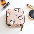 thumbnail image 1 of Korean Kawaii Zipper Bag Square Waterproof Portable Sanitary Napkin Storage Bag Makeup Pouch Sanitary Pad Pouch Cosmetic Bag #4, 1 of 1