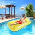 thumbnail image 1 of Juguete Flotador de piscina de gran tamaño, flotadores de piscina cubiertos de tela Extra grandes de 70*46 pulgadas para adultos, r inflable con reposacabezas, flotador de piscina ultraconfort AMMAO MXZZ23418A3585, 1 of 2