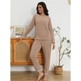 thumbnail image 3 of MINTREUS Womens Christmas Fannel Fuzzy Pajamas - Plush Fleece Set with Pockets | Holiday Gift & Toasty Loungewear, 3 of 6