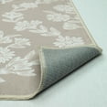 thumbnail image 3 of My Texas House Taupe Flower Damask Machine Washable Indoor Area Rug, 8'10" x 12', 3 of 5