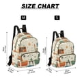 thumbnail image 2 of FORMRS Mini Backpack Purse for Women Travel Daypack Casual Shoulder Bag, Beige Cats Reading, 2 of 7