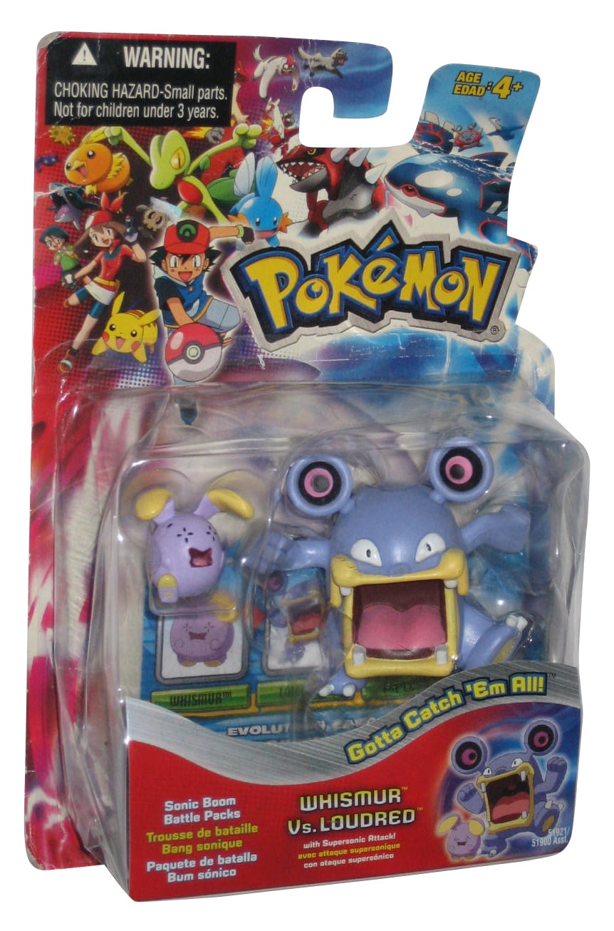 Pokemon Whismur Vs. Loudred Hasbro Action Figure Set - Walmart.com