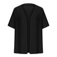 thumbnail image 3 of Plus Size Fall Cardigan Sweaters for Women Casual Short Sleeve Open Front Shrugs Soft Solid Color Cropped Boleros Lightweight Cardigans Cover Ups, 3 of 6
