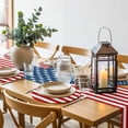 thumbnail image 6 of American Flag Round 13 Inch Placemats Set of 4, Blue Red USA Flag HeatResistant Non Slip Place Mats for Dining Table, Wipeable Braided Kitchen Table Mats for Housewarming, 6 of 9