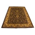 thumbnail image 2 of Dark Brown Floral Modern 8X11 Oriental Hand-Tufted Rug, 2 of 11