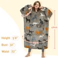 thumbnail image 3 of Catalonia Horse Print Zip Up Blanket Hoodie Sweatshirt, Oversized Sherpa Pullover Jacket Coat for Men Women, Gift for Her, Horse Gifts for Women, 3 of 7