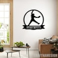 thumbnail image 2 of Craftnamesign Custom Softball Pitcher Metal Wall Art, Personalized Name Sign Home Decor, 2 of 5