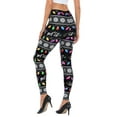 thumbnail image 7 of HDE Trendy Design Workout Leggings Fun Fashion Graphic Printed Cute Patterns Get Lit XL, 7 of 7