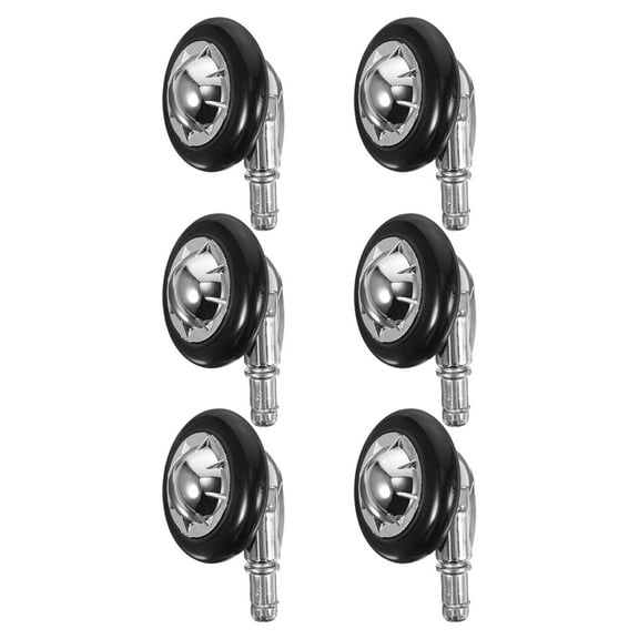 WHAMVOX 6-Pack Black Office Chair Caster Wheels, Smooth Rolling Desk Chair Replacement Casters