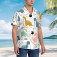 thumbnail image 5 of Haiem Cute Dinosaurs Printed Hawaiian Shirt for Men - Men’s Casual Beach Summer Shirts - Stretch Fabric with Modern Fit-3X-Large, 5 of 9