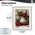 thumbnail image 3 of Painterly Strawberries Still Life Birch Framed Print Under Glass, design by Lettered and Lined, 3 of 10