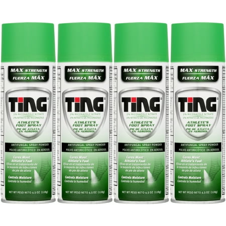 - Ting Athlete's Foot and Jock Itch Anti Fungal Spray Powder - 4.5 oz (Pack of 4)